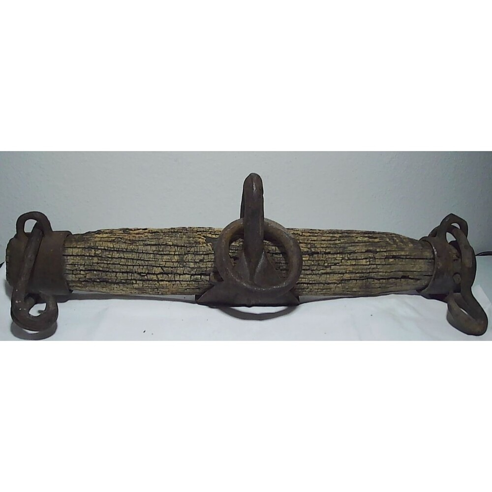 Old Vintage Antique Primitive Horse Ox Harness Hitch Single Tree Yoke 17 Inches
